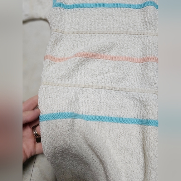 Vintage separate scene short sleeve sweater 80s medium - Picture 3 of 4